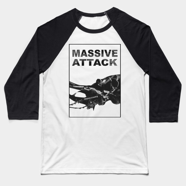 massive attack Baseball T-Shirt by Abstrack.Night